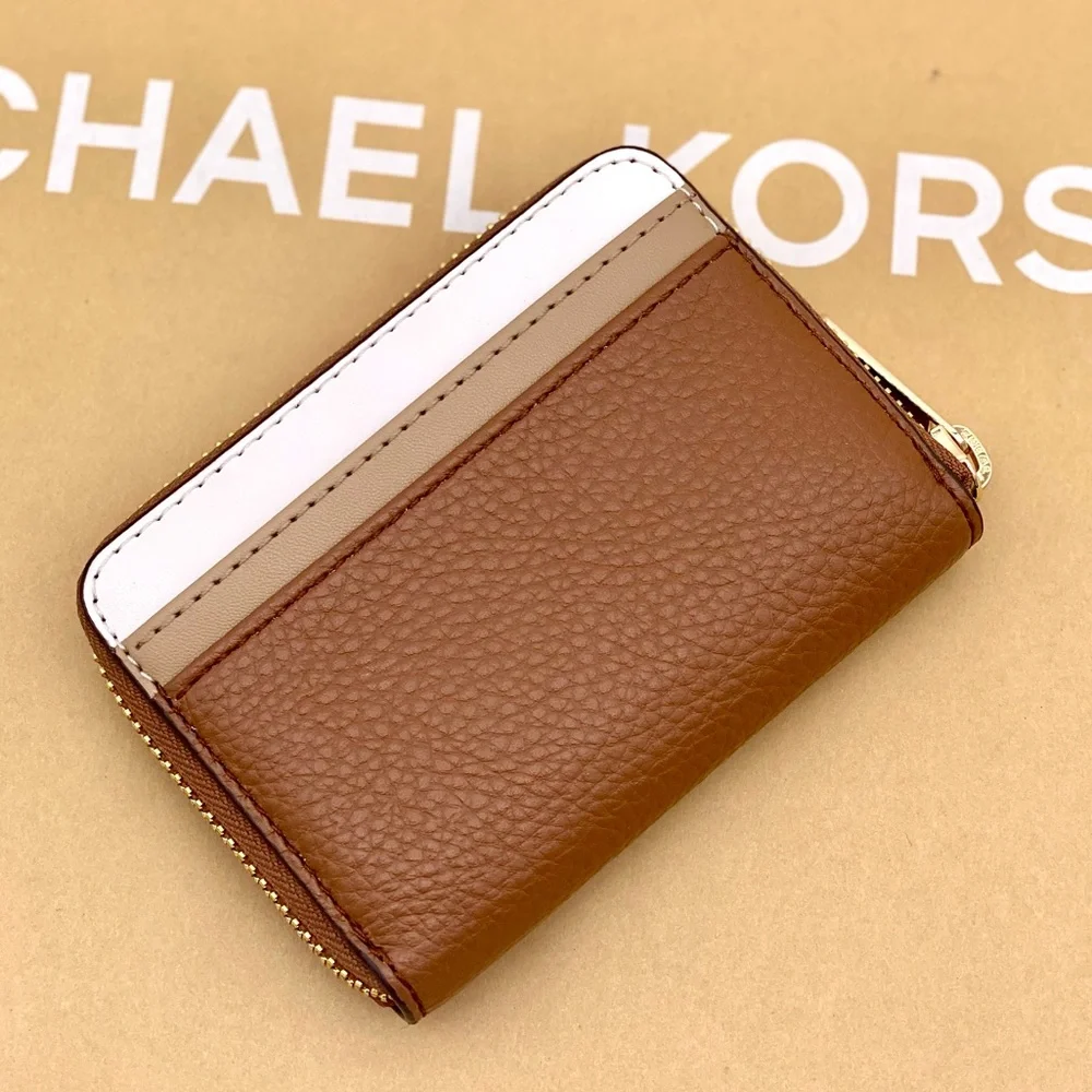 Michael Kors Jet Set Travel Card Case Zip Around Wallet Luggage